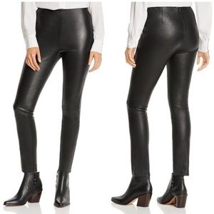 Rag & bone 100% leather Simone black pants